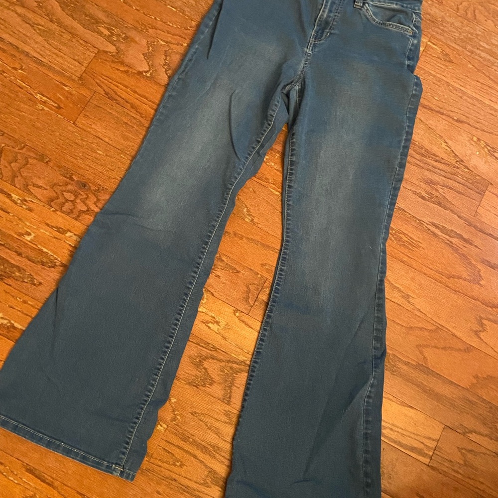 YMI Blue Flare Wide Leg Jeans with Stretch